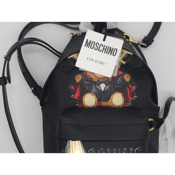 Moschino Couture Batman Teddy Bear Black Mini Backpack New main image 4